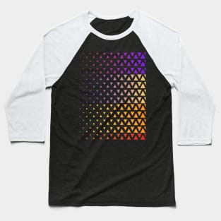 Rainbow gradient triangle pattern Baseball T-Shirt
